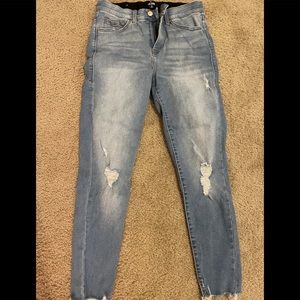 Lularoe light ankle distressed jeans